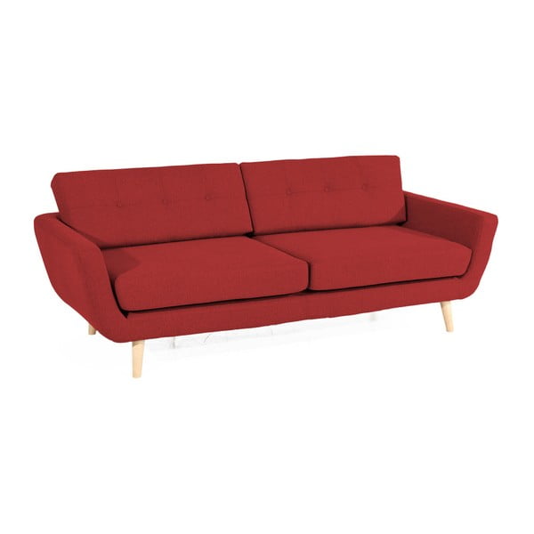 Czerwona sofa trzyosobowa Max Winzer Melvin