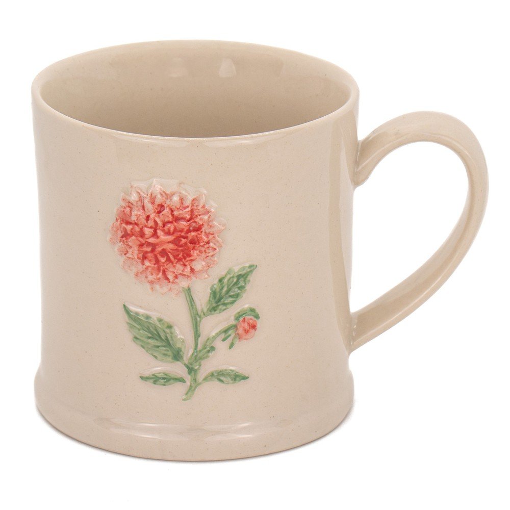 Beżowy kubek ceramiczny Dahlia – Sass & Belle