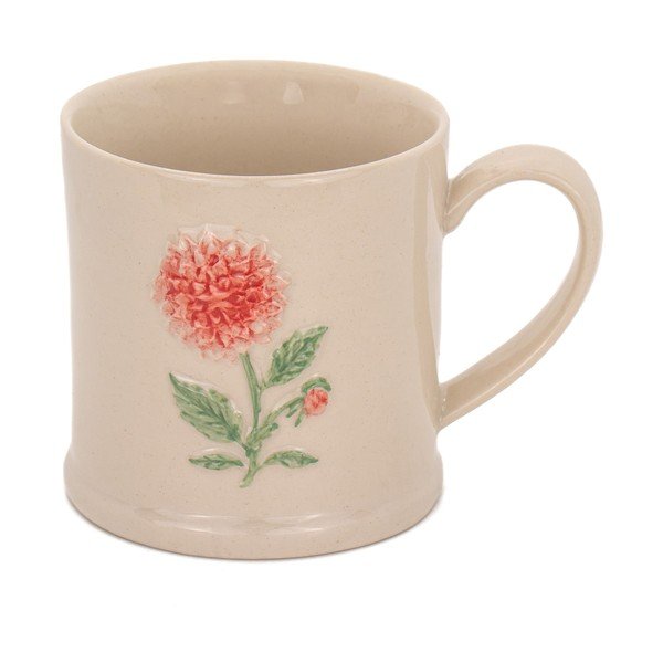 Beżowy kubek ceramiczny Dahlia – Sass & Belle