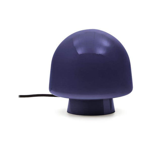 Ciemnoniebieska lampa stołowa ze szklanym kloszem (wysokość 20 cm) Reig – Kave Home