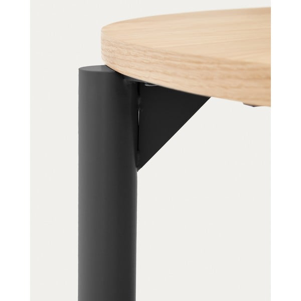 Rozkładany stół z blatem w dekorze dębu 90x120 cm Montuiri – Kave Home-image-1