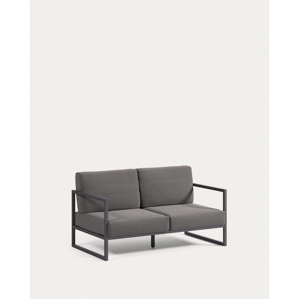 Ciemnoszara aluminiowa sofa ogrodowa Comova – Kave Home-image-4