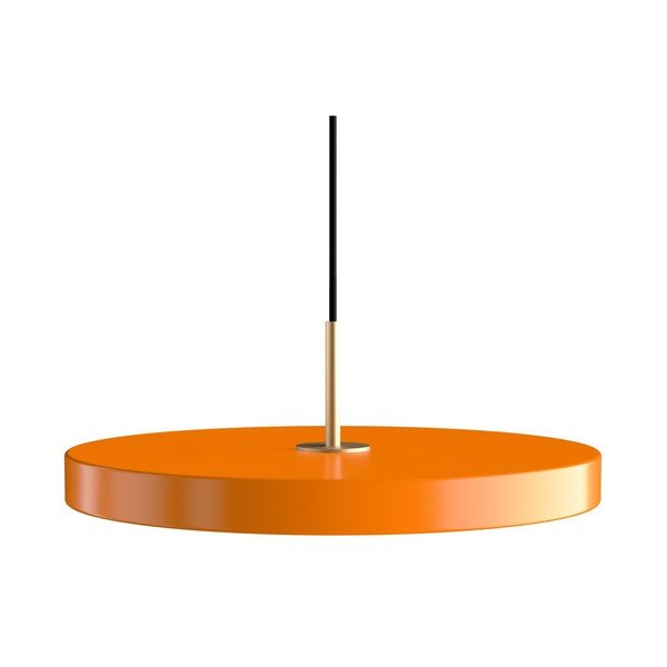 Pomarańczowa lampa wisząca LED z metalowym kloszem ø 43 cm Asteria Medium – UMAGE