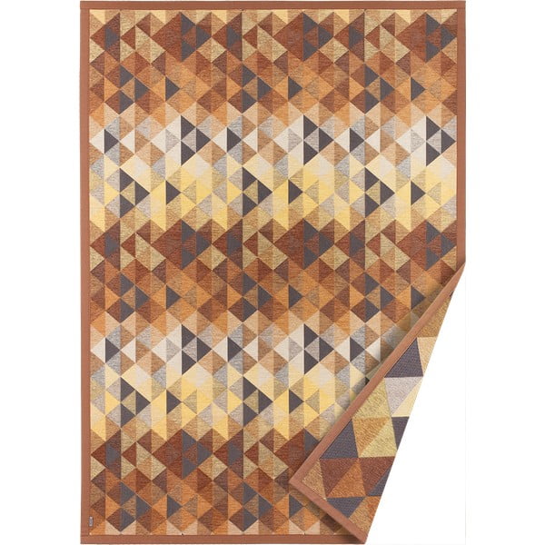 Brązowy dwustronny dywan Narma Kiva, 80x250 cm