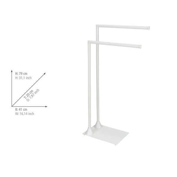 Biały stalowy stojak na ręczniki Hella – Wenko-image-4