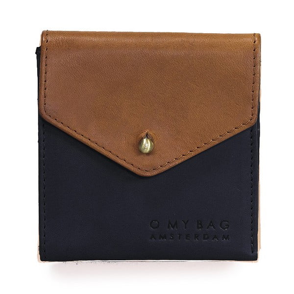 Brązowo-czarny portfel skórzany O My Bag Georgies