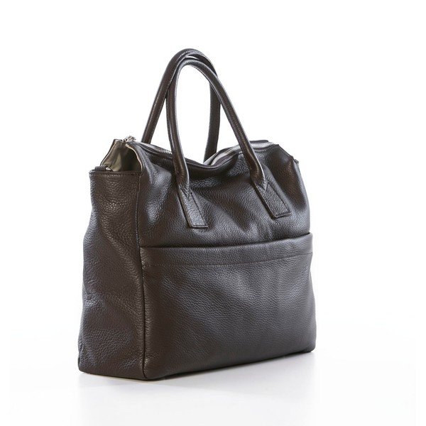 Skórzana torebka Grana Dark Brown-image-3