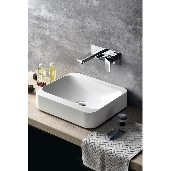 Bateria umywalkowa podtynkowa w kolorze srebra z połyskiem (1 otwór) Latus – Sapho-image-1