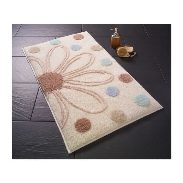 Beżowy dywanik łazienkowy Confetti Bathmats Alinda, 70x120 cm