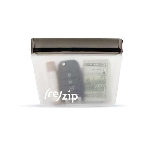 Zestaw 3 szarych torebek na żywność (re)zip Essential-image-3