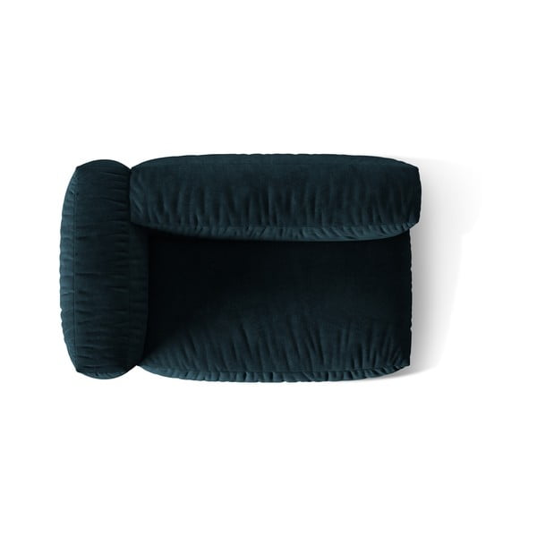 Ciemnoniebieski aksamitny moduł sofy (lewostronny) Martina – Micadoni -image-3