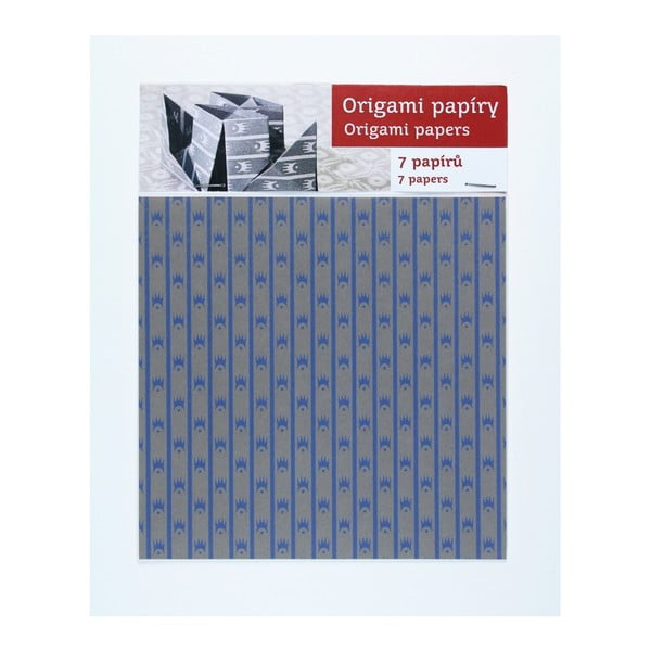 Niebiesko-szare
  papiery origami Calico