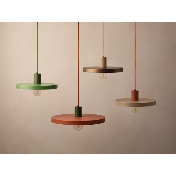 Beżowa metalowa lampa wisząca ø 30 cm Ori – Micadoni -image-1