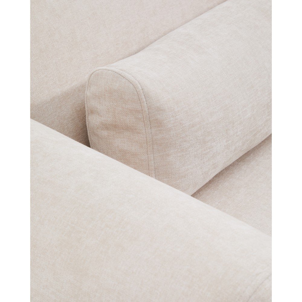 Beżowa częściowo rozkładana sofa z tkaniny szenilowej z szezlongiem 410 cm Lares – Kave Home (zdjęcie 3)