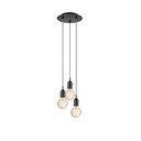 Czarna lampa wisząca 25x25 cm Bronx – Markslöjd