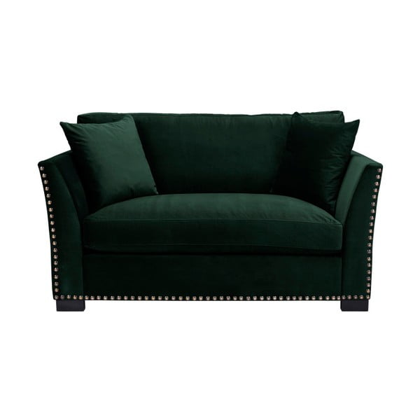 Zielona sofa 2-osobowa The Classic Living Pierre