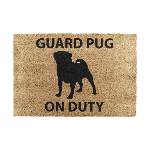 Wycieraczka z włókna kokosowego 40x60 cm Guard Pug – Artsy Doormats
