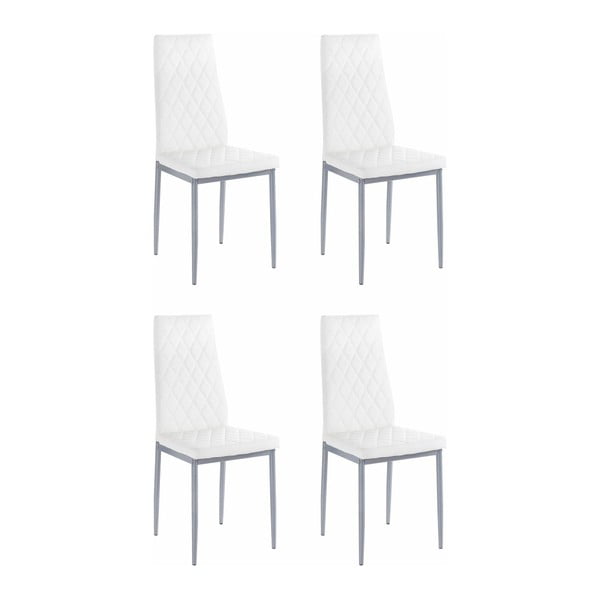 Zestaw 4 białych krzeseł Støraa Barak