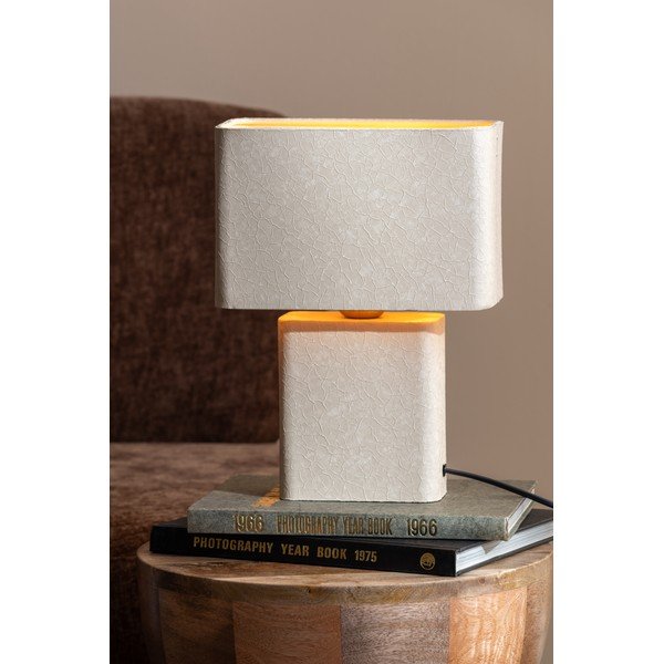 Beżowa metalowa lampa stołowa (wysokość 33 cm) Boaz Recto – Leitmotiv-image-1