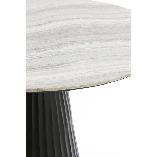 Okrągły stół z marmurowym blatem ø 100 cm Rianne – Light & Living-image-2