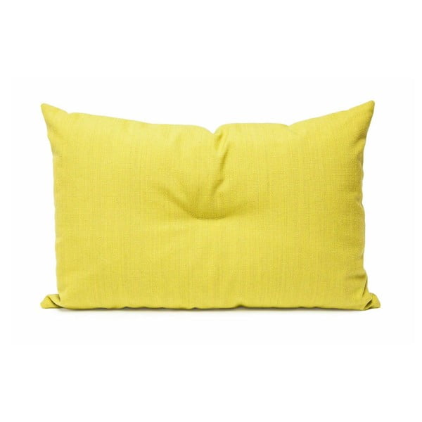 Wełniana poduszka Crips, żółta