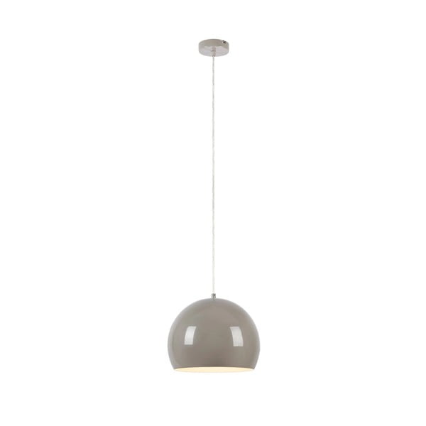 Szarobeżowa lampa wisząca z metalowym kloszem ø 28 cm Pop – Markslöjd