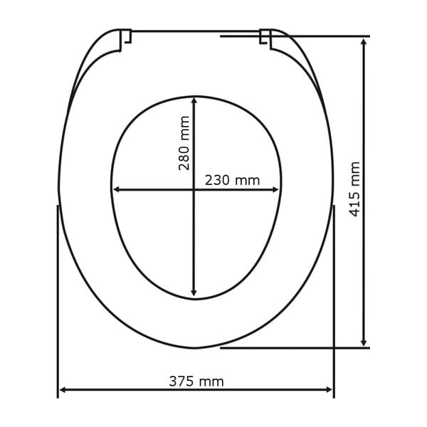 Granatowa deska sedesowa z łatwym domknięciem Wenko Samos, 44,5x37,5 cm-image-3