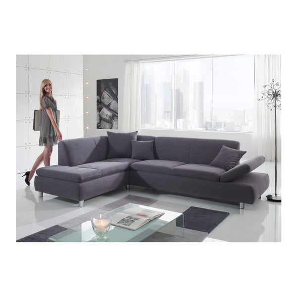 Szara sofa narożna Max Winzer Prag, prawostronna-image-1