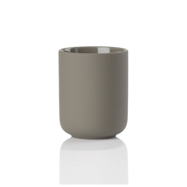 Brązowy kubek kamionkowy na szczoteczki do zębów Ume - Zone-image-3