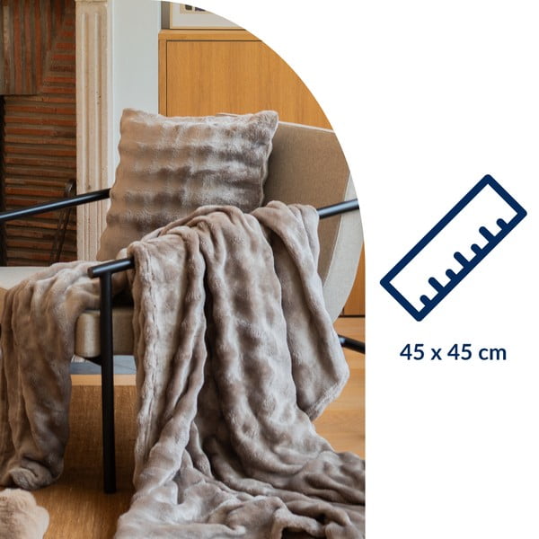 Poduszka dekoracyjna z mikropluszu 45x45 cm Wave – Tiseco Home Studio-image-4