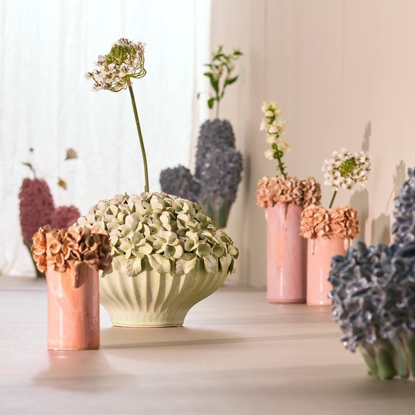 Różowy ceramiczny wazon (wysokość 31 cm) Luserna – Light & Living-image-1