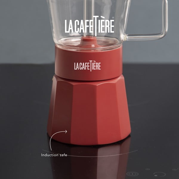 Czerwona kawiarka ze stali nierdzewnej 0,29 l La Cafetiere Verona – Kitchen Craft-image-3