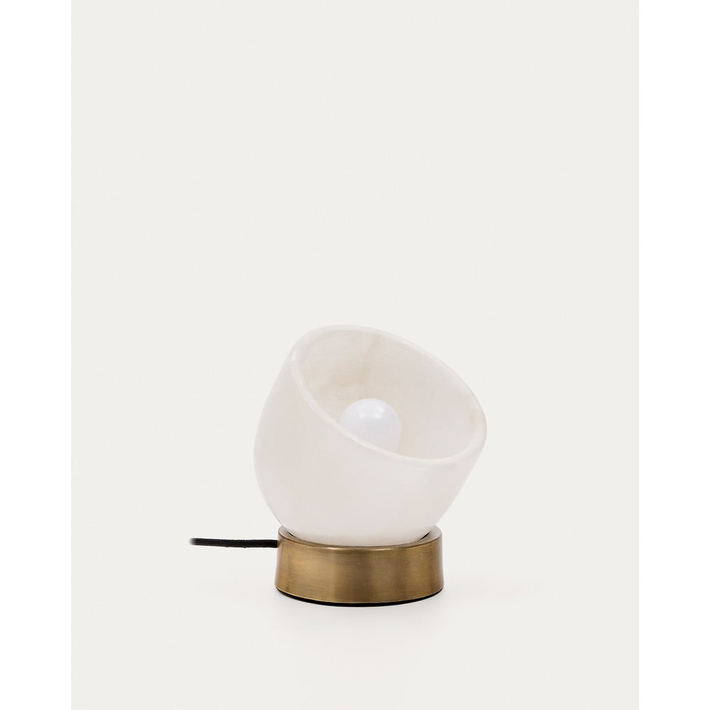 Lampa stołowa w kremowo-mosiężnym kolorze (wysokość 17 cm) Shenli – Kave Home (zdjęcie 10)