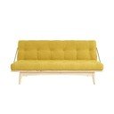 Sofa rozkładana ze sztruksową tapicerką Karup Design Folk Raw/Honey