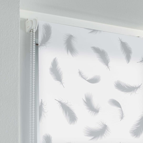 Biała tekstylna roleta 60x90 cm Envolea – douceur d'intérieur-image-1