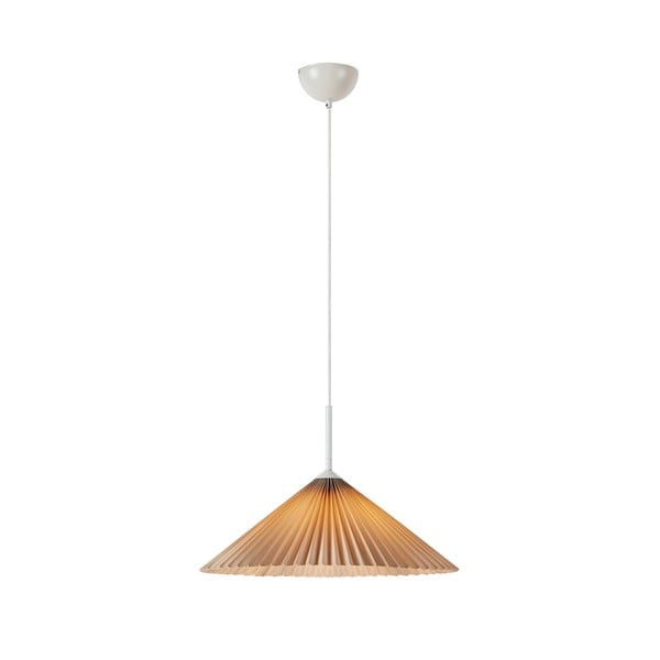 Beżowa lampa wisząca ø 50 cm Plisado – Markslöjd