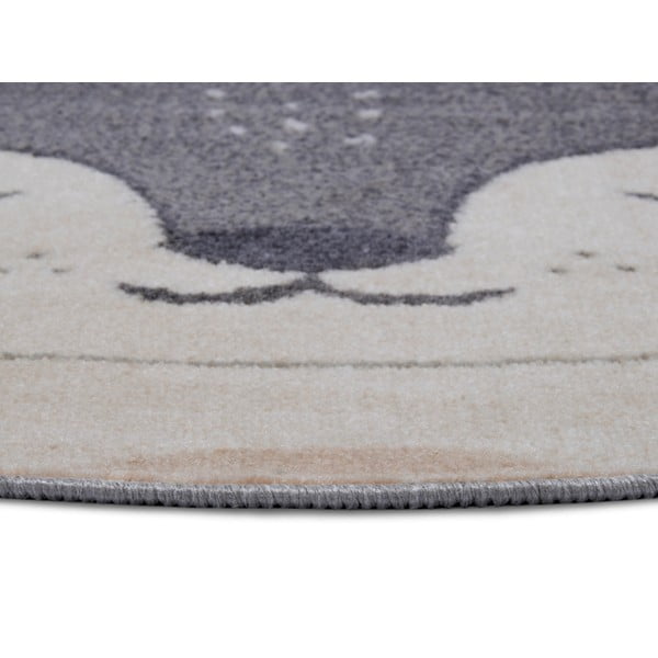 Szary dywan dziecięcy ø 140 cm Fox – Hanse Home-image-1