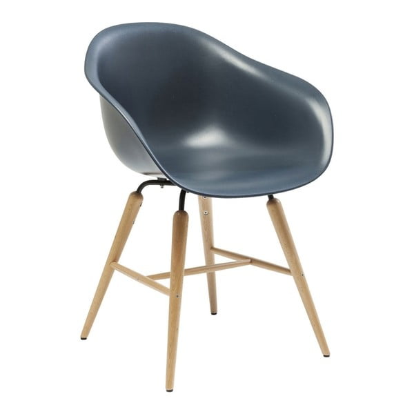 Granatowe krzesło do jadalni Kare Design Forum Object