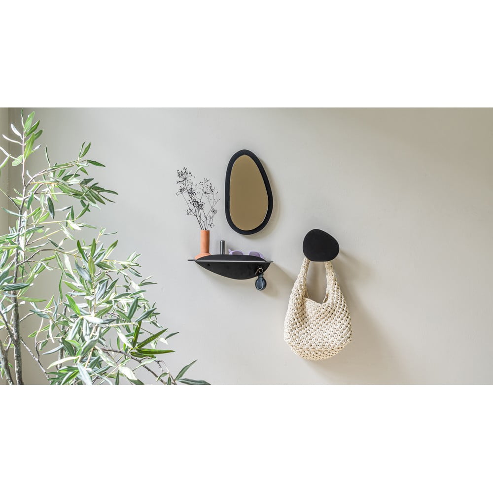Czarna metalowa półka 34 cm Pipa – Spinder Design (zdjęcie 4)