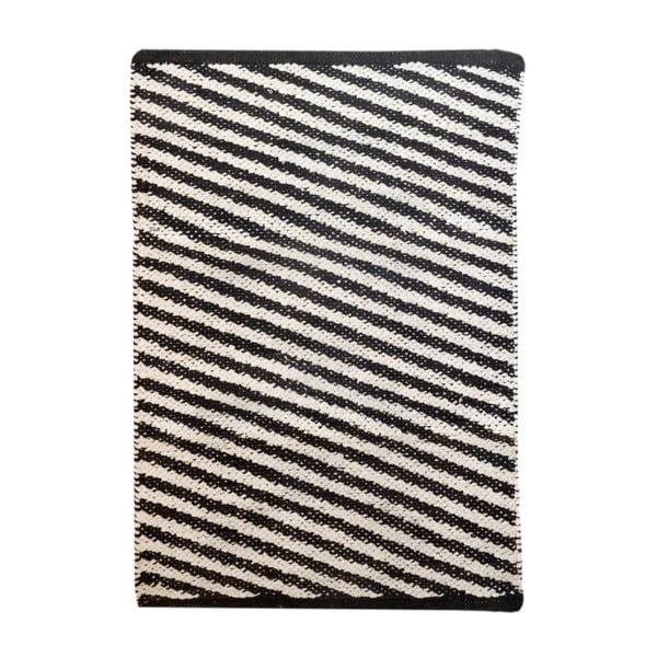 Czarno-biały dywan TJ Serra Diagonal, 140x200 cm