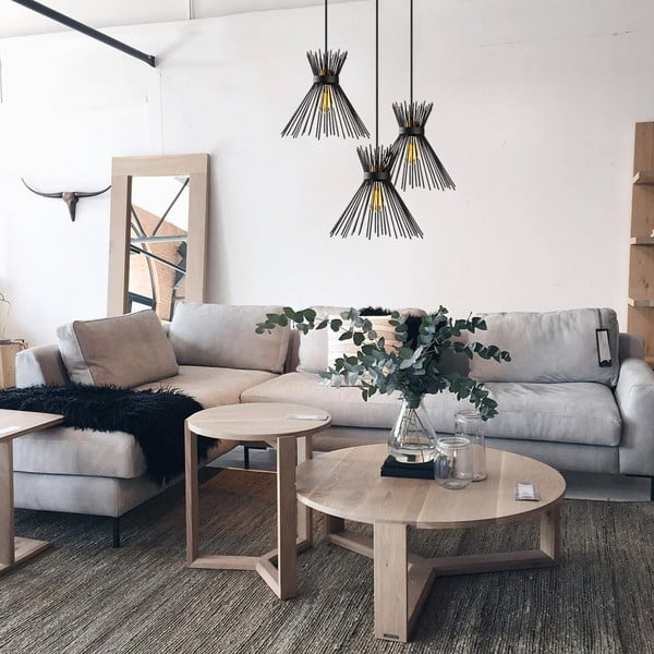 Czarna lampa wisząca z metalowym kloszem ø 63 cm Kirpi – Opviq lights-image-4