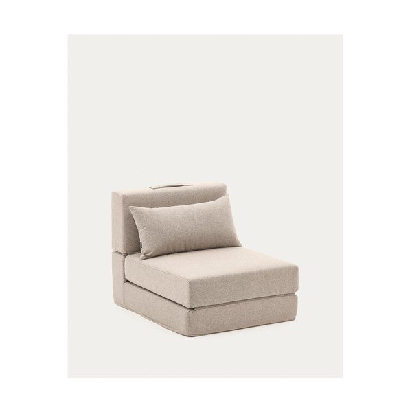 Szarobeżowy rozkładany fotel Arty – Kave Home-image-4