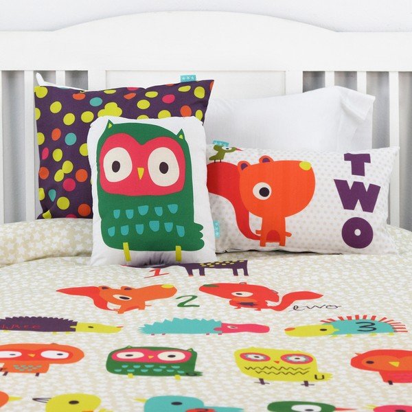 Dwustronna poszewka bawełniana na poduszkę Baleno Forest Friend, 50x30 cm-image-1