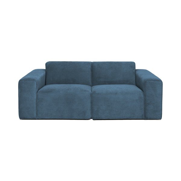 Niebieska sztruksowa sofa 202 cm Sting – Scandic