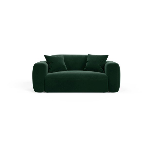 Ciemnozielona aksamitna sofa 180 cm Strino – Cosmopolitan Design