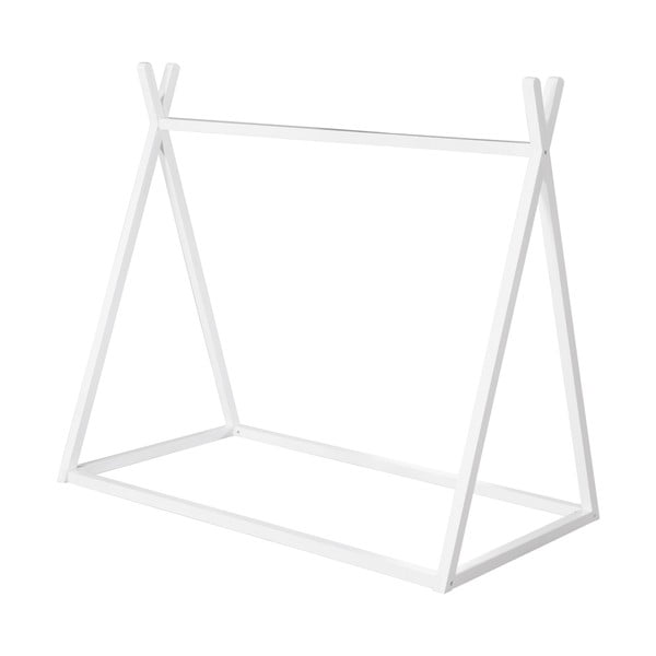 Białe łóżko dziecięce w kształcie domku 70x140 cm Montessori – Roba