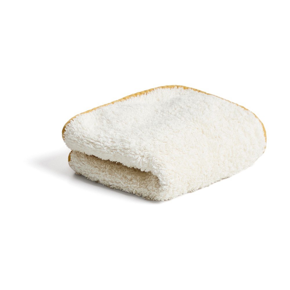 Żółty/biały bawełniany ręcznik frotte 30x50 cm Sedora – Kave Home