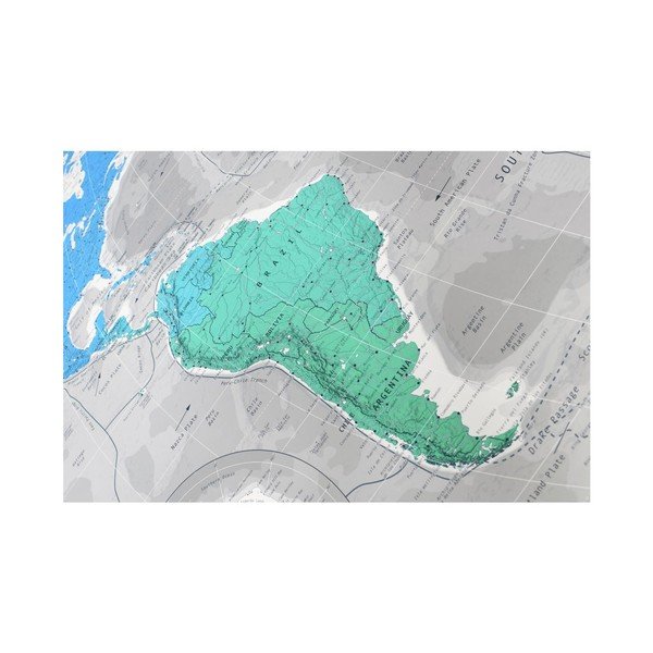 Magnetyczna mapa świata The Future Mapping Company Colour World Map, 130x72 cm-image-1