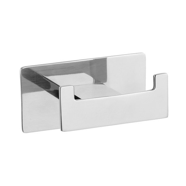 Samoprzylepny haczyk ze stali nierdzewnej w kolorze srebra z połyskiem Genova – Wenko-image-2