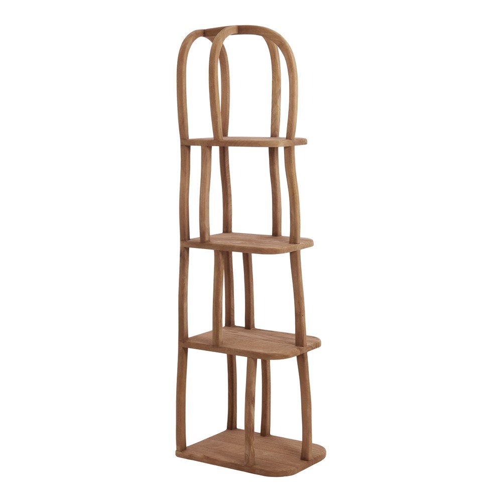 Regał z litego drewna mango w naturalnym kolorze 53x175x40 cm Lowe – Light & Living